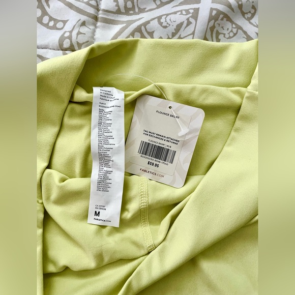 Yellow Fabletics Activewear Skirt - Picture 2 of 4